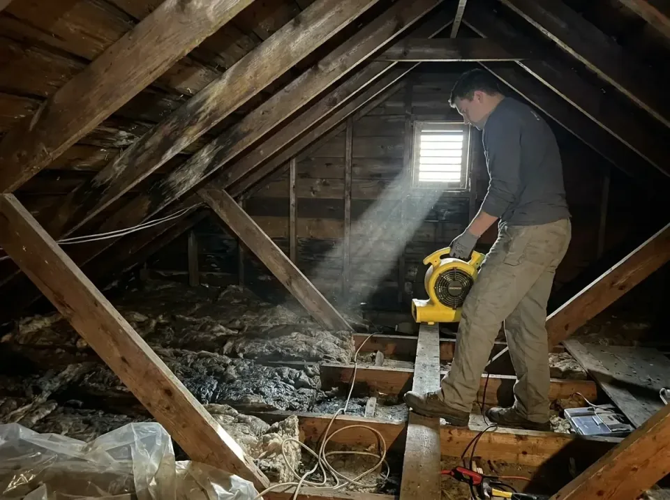 attic-water-damage-drying-proc-007 — frequently asked questions, Emergency Water Extraction & 24/7 Flood Response in Milltow…